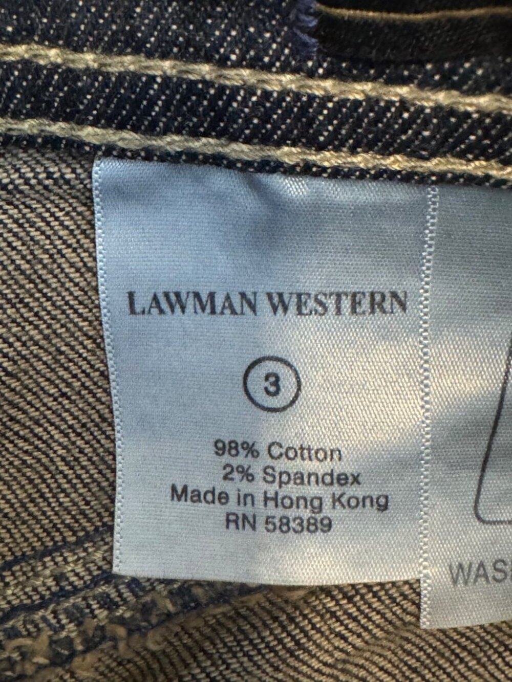 Lawman Western Bootcut Jeans Womens 3 Embellished Pockets Denim Blue - Picture 8 of 8